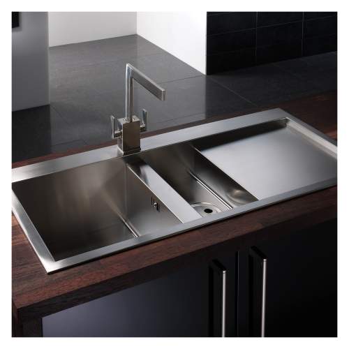 Metrik 1.5 Bowl Stainless Steel Kitchen Sink