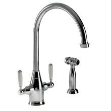 ASTBURY Dual Lever Mixer Kitchen Tap With Handspray