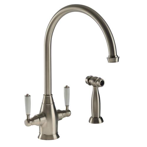 ASTBURY Dual Lever Mixer Kitchen Tap With Handspray