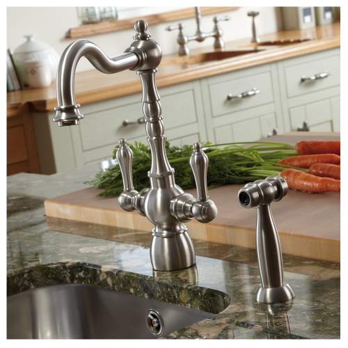 BAYENNE Dual Lever Mixer Kitchen Tap With Handspray