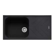 Veis 100 Inset Kitchen Sink With Drainer - Anthracite