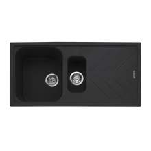 Veis 150 Inset 1.5 Bowl Kitchen Sink With Drainer - Anthracite