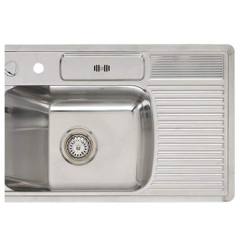 AMBASSADOR R Single Bowl Kitchen Sink with Wet Area