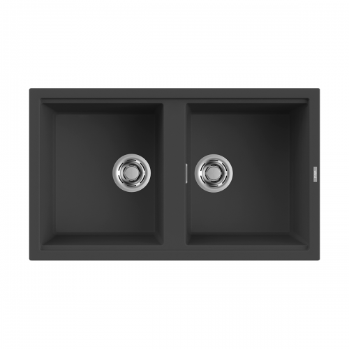 Best 450 2.0 Bowl Inset Granite Kitchen Sink - Black