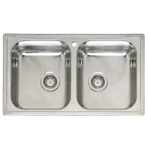 DIPLOMAT 20 Double Bowl Kitchen Sink - RL218S