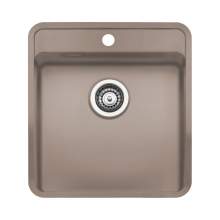 Regi-Color OHIO 40x40 with Tapwing Single Bowl Kitchen Sink - Sahara Sand