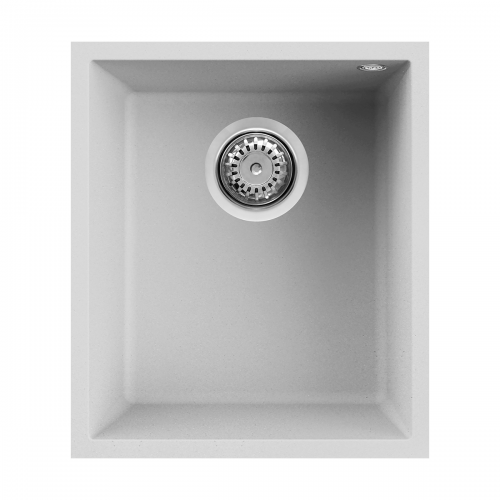 Quadra 100 Undermount Compact Granite Kitchen Sink - White