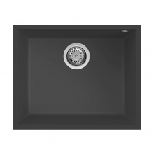 Quadra 105 Undermount 1.0 Bowl Granite Kitchen Sink - Black