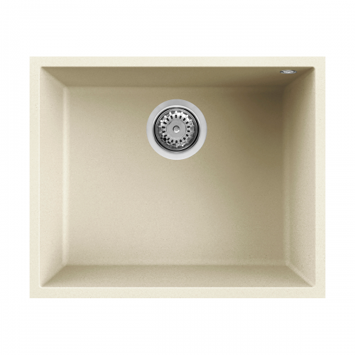 Quadra 105 Undermount 1.0 Bowl Granite Kitchen Sink - Cream