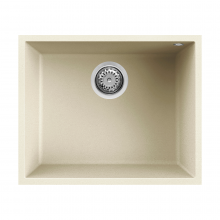 Quadra 105 Undermount 1.0 Bowl Granite Kitchen Sink - Cream