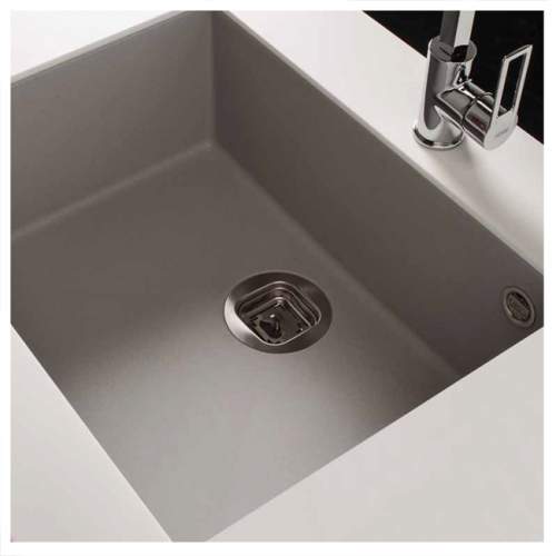 Quadra 105 Undermount 1.0 Bowl Granite Kitchen Sink - Grey