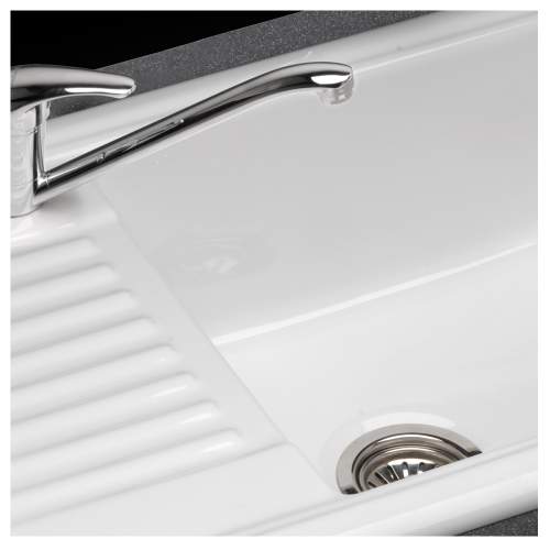 LUX RL304CW Ceramic Single Bowl Kitchen Sink