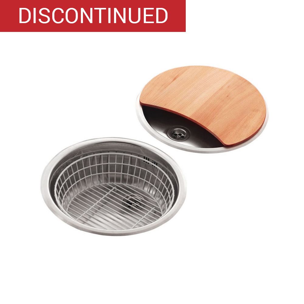 Reginox Round Bowl Kitchen Sink and Drainer Set RL216S
