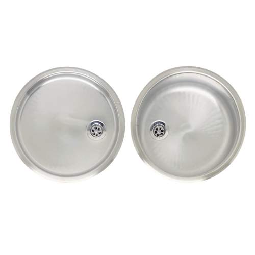 Round Bowl Kitchen Sink and Drainer Set - RL216S