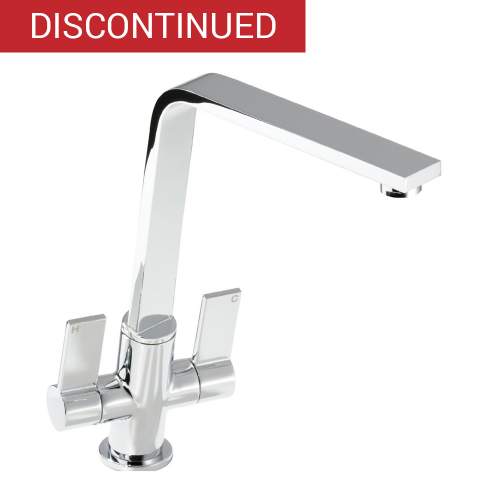 Pisa Twin Lever Monobloc Kitchen Tap