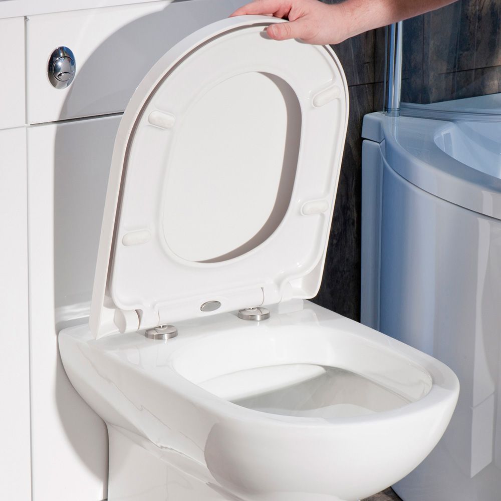 Aquabro DShape Quick Release Heavy Duty Toilet Seat