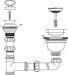 CPK4 Stainless Steel Twin Waste Kit