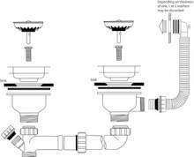 CPK8 Stainless Steel Twin Waste Connection Kit