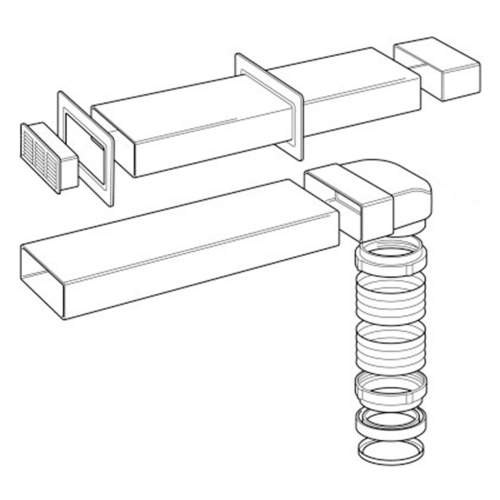 227W Flat Venting Kit (125mm)