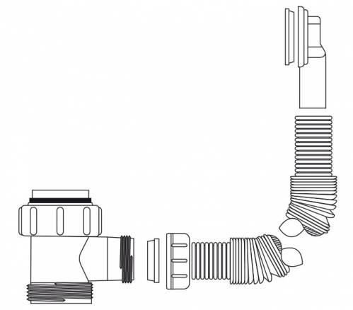 Overflow Kit with Chrome Plate