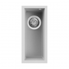 Quadra 50 Undermount Half Bowl Granite Kitchen Sink - White