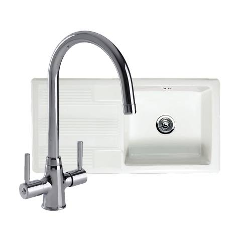 VECCHIO G4 1.0 Bowl Kitchen Sink with Davenport Tap