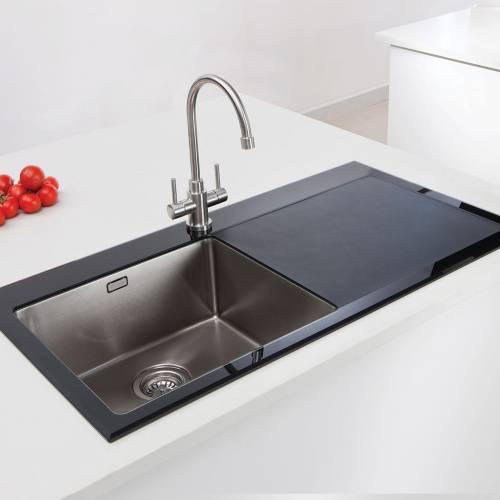 VITREA 100 Glass Inset Kitchen Sink