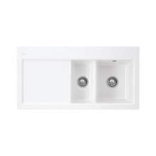 SUBWAY 60 1.5 Bowl Ceramic Kitchen Sink - Premium Line