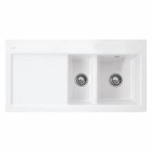 SUBWAY 60 1.5 Bowl Ceramic Kitchen Sink - Ceramic Line