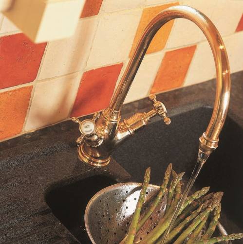 4385 MINOAN Mixer Kitchen Tap with Crosshead Handles