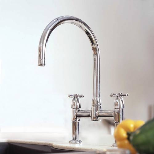 4292 Twin Lever Kitchen Tap