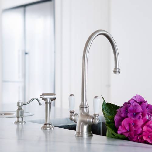 4360 PHOENICIAN Sink Mixer Kitchen Tap with Lever Handles and Rinse