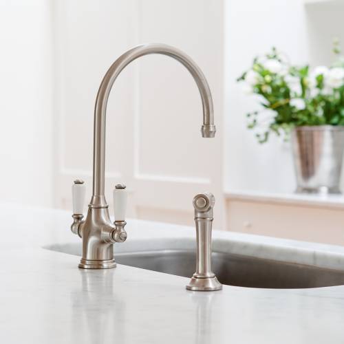 4360 PHOENICIAN Sink Mixer Kitchen Tap with Lever Handles and Rinse