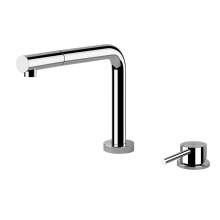 LOGIC 2 Hole Kitchen Mixer Tap, 3 Positions with Pull-Out Rinse