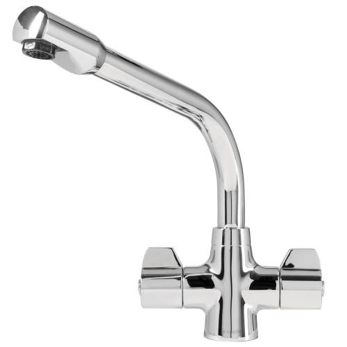 CRUCIFORM Twin Lever Monobloc Kitchen Tap