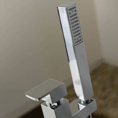 FERVOUR Floor Standing Bath Filler Tap with Shower Handset