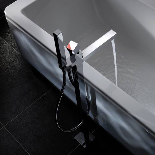 ZEAL Floor Standing Bath Filler Tap with Shower Handset