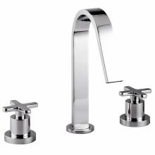 Serenitie Deck Mounted 3 Hole Basin Mixer Tap with Clicker Waste