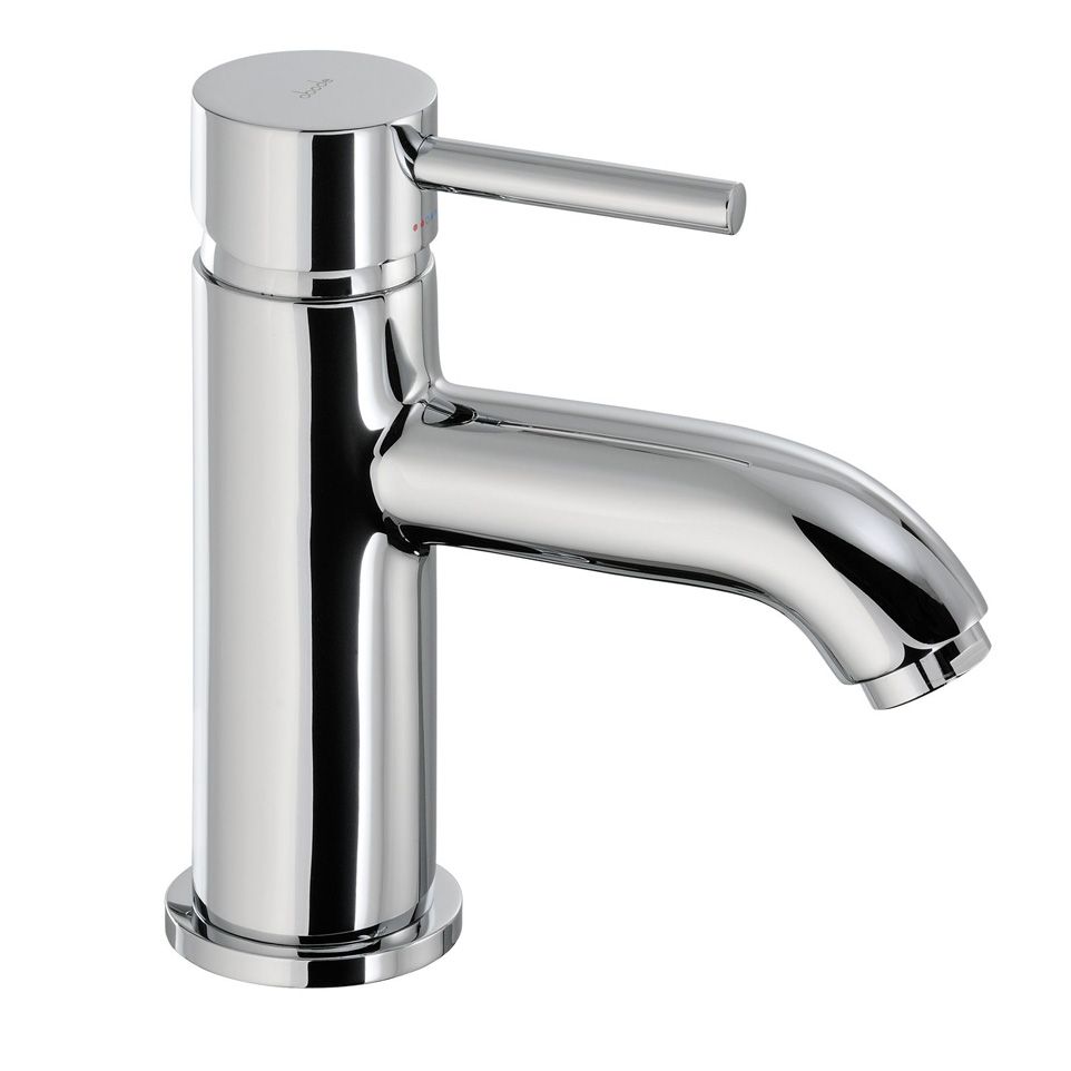 Abode HARMONIE Basin Monobloc Mixer Tap in Chrome & Matt Black Sinks