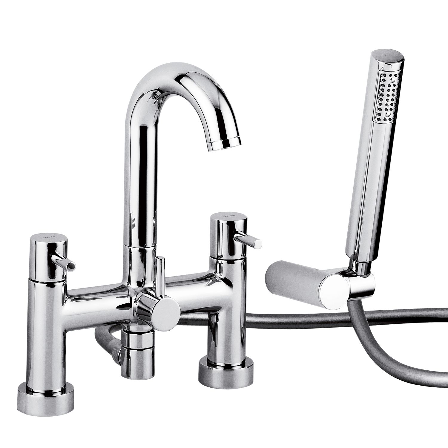 Abode Harmonie Deck Mount Bath Mixer w Handset