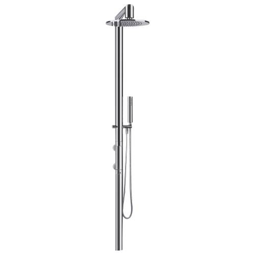 Oval Wall Mounted Exposed Thermostatic Shower Post