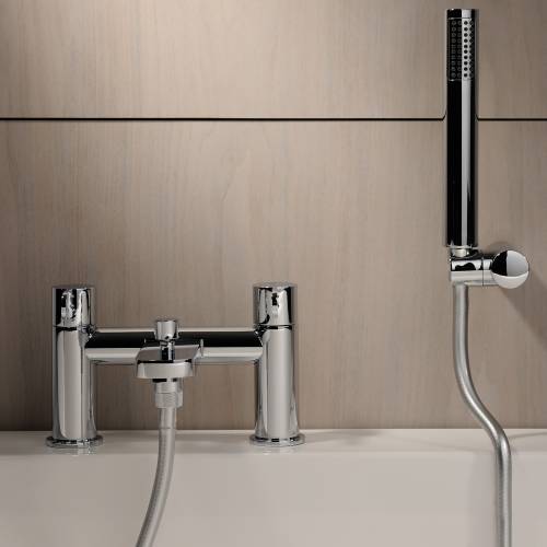 BLISS Deck Mounted Bath Shower Mixer Tap with Shower Handset