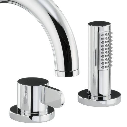 BLISS Thermostatic Deck Mounted 4 Hole Bath Shower Mixer Tap