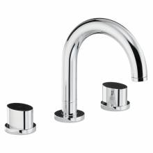 Debut Thermostatic Deck Mounted 3 Hole Bath Mixer Tap
