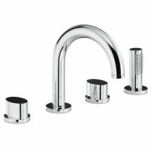 DEBUT Thermostatic Deck Mounted 4 Hole Bath Shower Mixer Tap