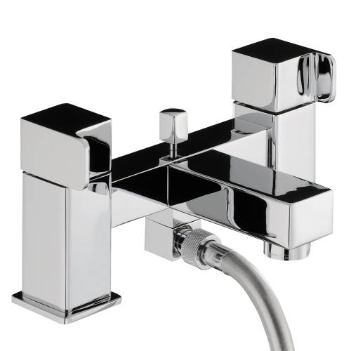 RAPPORT Deck Mounted Bath Shower Mixer Tap with Shower Handset