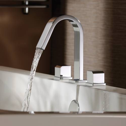 Extase Thermostatic Deck Mounted 3 Hole Bath Mixer Tap