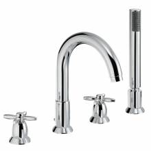 Opulence Deck Mounted 4 Hole Bath Shower Mixer Tap