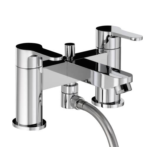 DEBUT Deluxe Deck Mounted Bath Shower Mixer with Sliding Rail Kit