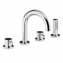 HARMONIE Thermostatic Deck Mounted 4 Hole Bath Shower Mixer Tap